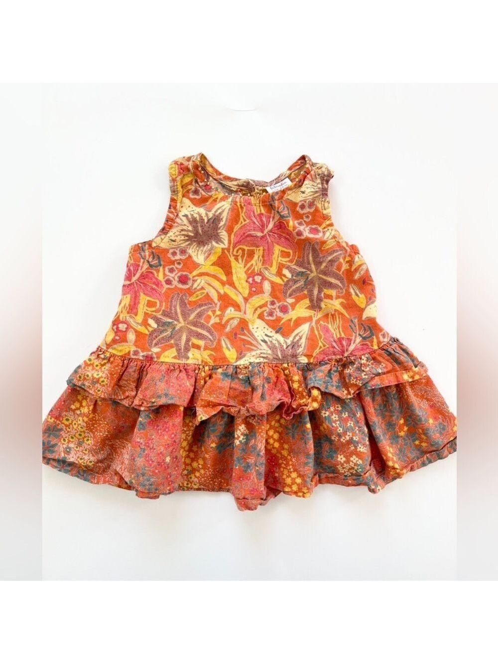 🩵4/$20 Floral Ruffle Kids Shirt with Lillies